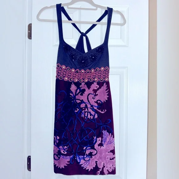 galaxy blue dress Royal V Dress French Navy Blue / XS/S